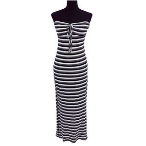 HYFVE Crochet Maxi Tube Dress Medium Boho Chic Summer  Vacation Festival Travel